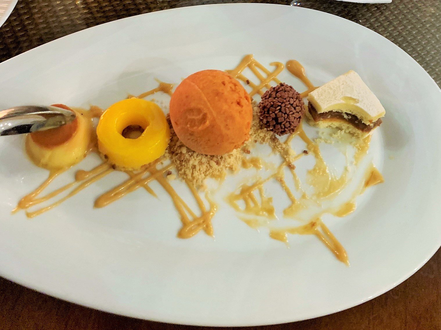 Exotic Tropical Desserts at Belmond Igussu Hotel