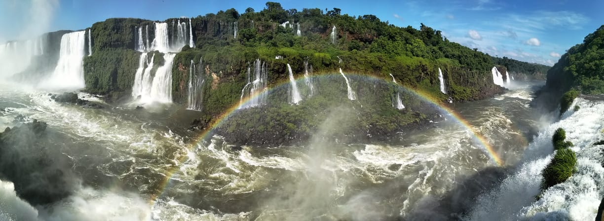 Panorama of Iguassu with Rainbow